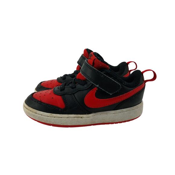 Nike Other - Nike Court Borough Low 2 Red Black Toddler Sneaker Size 9C